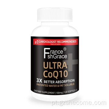 Coq10 100mg softgels 3x Melhor absorção coq10 softgels